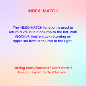 Index-Match function in Excel